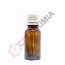 Botol Amber (Tebal) Filler 20ml - White Cap